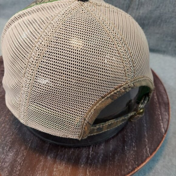 John Deere Camo Trucker Hat W/ Mesh Back Adjustable Strap Unisex Outdoor Cap - Picture 4 of 11